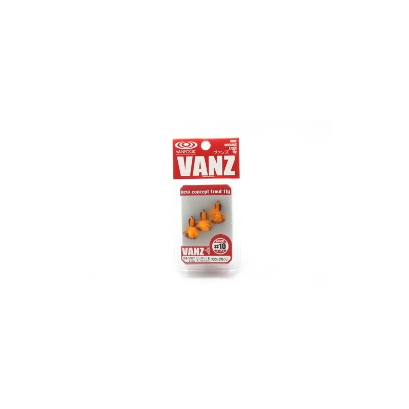 VANFOOK Area Fly BA-1007 Bead Head Afro Egg #10 Brown