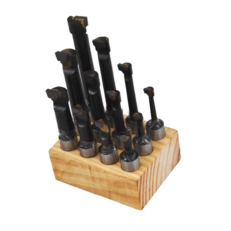 findmall 5/8" Boring Bar Set 12 Pcs Carbide Tipped Bars