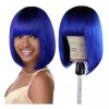 Beautyonline Peluca De Cabello Humano Natural Liso De 20 Cm,