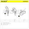 RIDEX ABS Sensor 412W0023 Left Golf V Hatchback (1K1) Touran
