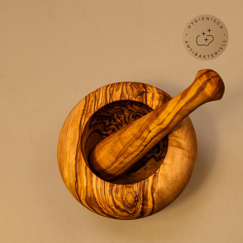 Mortar and Pestle Round Approx., 10cm