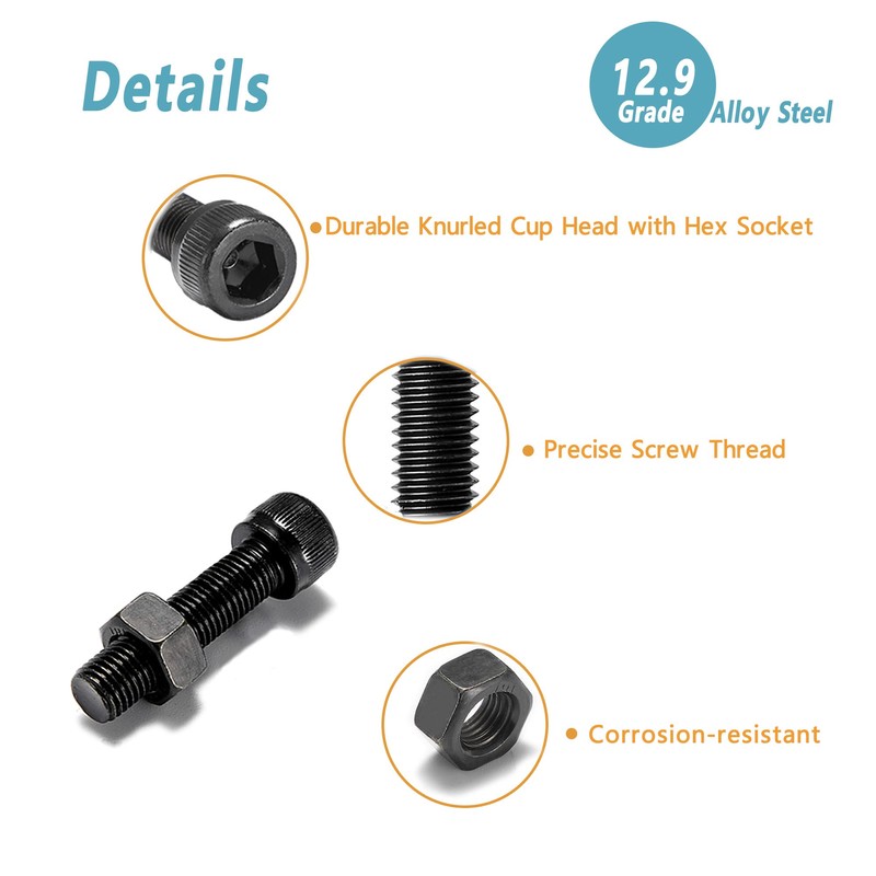 Kadrick Small Metric Screws Suitable for 3D Printer DIY, 400