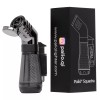 Palio Squadra Angled Triple-jet Flame Cigar Lighter, Black