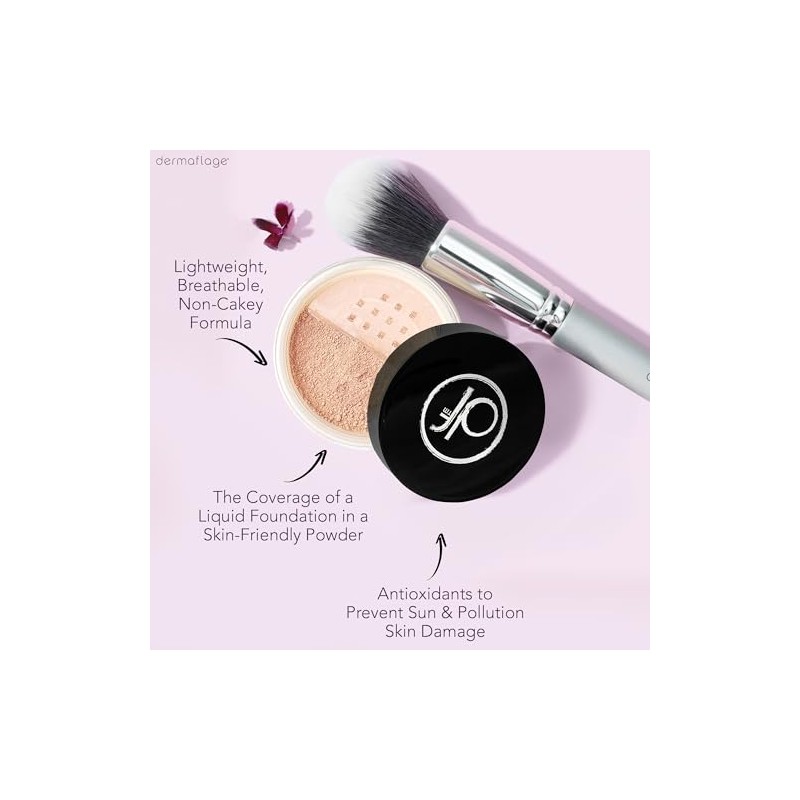 Dermaflage - Base de maquillaje en polvo mineral para piel