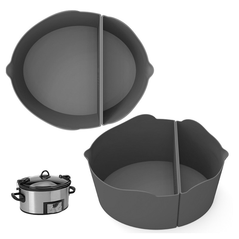 2 In 1 Slow Cooker Divider Reusable Food Grade Silicone