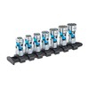 Titan 66840 7-Piece 1/4-Inch Drive Metric Auto Flex Universal Socket