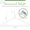 HangBros | 50-Pack of Sleek 18-Inch 14.5-Gauge Metal Hangers |