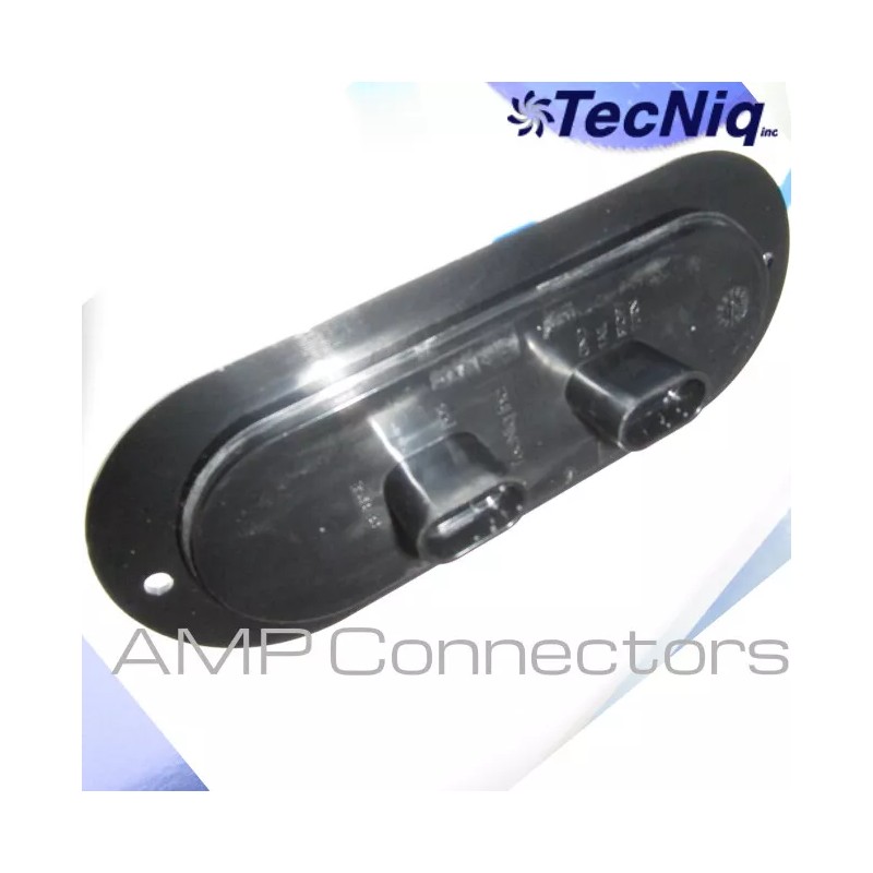 TecNiq Inc. Red STT 6" Oval Stop Tail Turn &