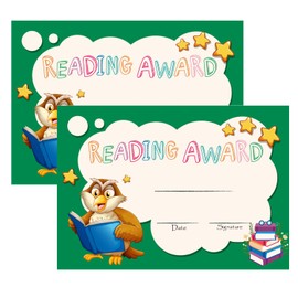 FENGHERUIA 36 PCS Reading Achievement Recognition Certificates 8.5×11 Inch Certificate of Award for Children,Teachers and Students, Parents and Children Back to School,Home Study Supplies