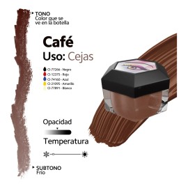 OUO Lunabel Pigmento OUO Lunabel Negro Microblading Cejas 8g Alta Retención