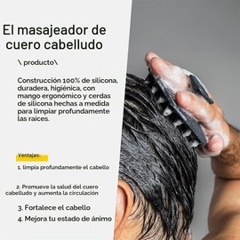 Set de Cepillos Corporales de Silicona 4 Piezas SQL-160 Negro para Exfoliación Completa