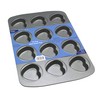 PME Non Stick 12 Cup Mini Heart Pan, Carbon Steel,Grey