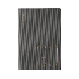A7 Notebook Small Pocket Notepad Diary Softcover Leather Notebook Embossed Lined Writing Note Book Memo Pad Notes Personal Planner Grey
