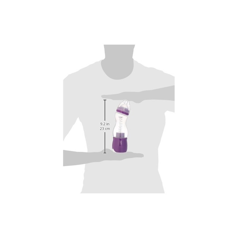 b.box Essential Baby Bottle + Dispenser - Plum Punch -