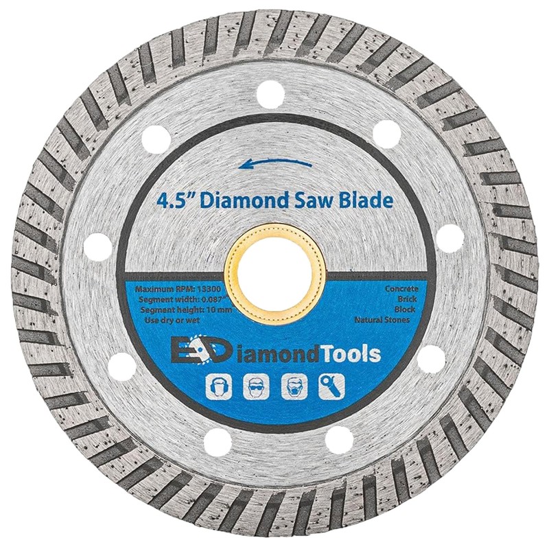 4.5" 3PC Variety Diamond Blade Pack for Metal, Concrete, Masonry,