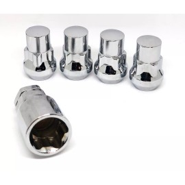 Wht Knight Chrome Tuner Premium Wheel Locks Buick Regal LaCrosse Encore 14x1.5  Set