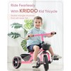 KRIDDO Tricycle for 2-5 Year Olds - Pink Toddler Trike