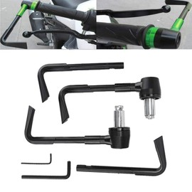 Akozon Motorcycle Brake Protection Lever CNC Aluminium Alloy Motorcycle Brake Clutch Lever Handle Protection Brake Lever Protect Handlebar Accessories (Black)
