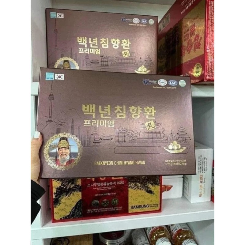 BAEKNYEON Chim Hyang Hwan (3.75g x 60 Pcs)100 Years Agar