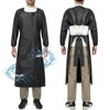 ELEBOX Waterproof Apron Smock with Long Sleeves, Safety lab Apron