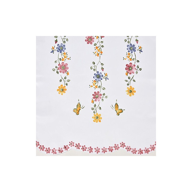 GOHD 3pcs Farmhouse Kitchen Cafe Curtain Set Air Brushed by