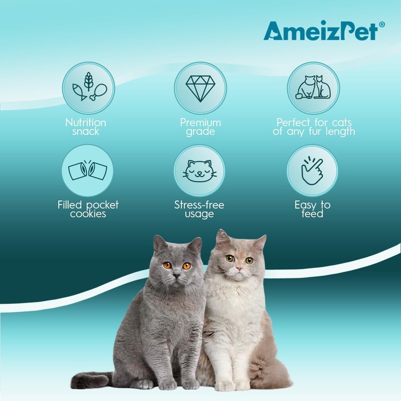 AmeizPet Katzen Leckerlies Immunsystem für Katzen - Vitamin Gesund Leckerli