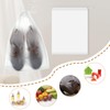 100 Pack Plastic Drawstring Bags Large Clear Shoe Bags for