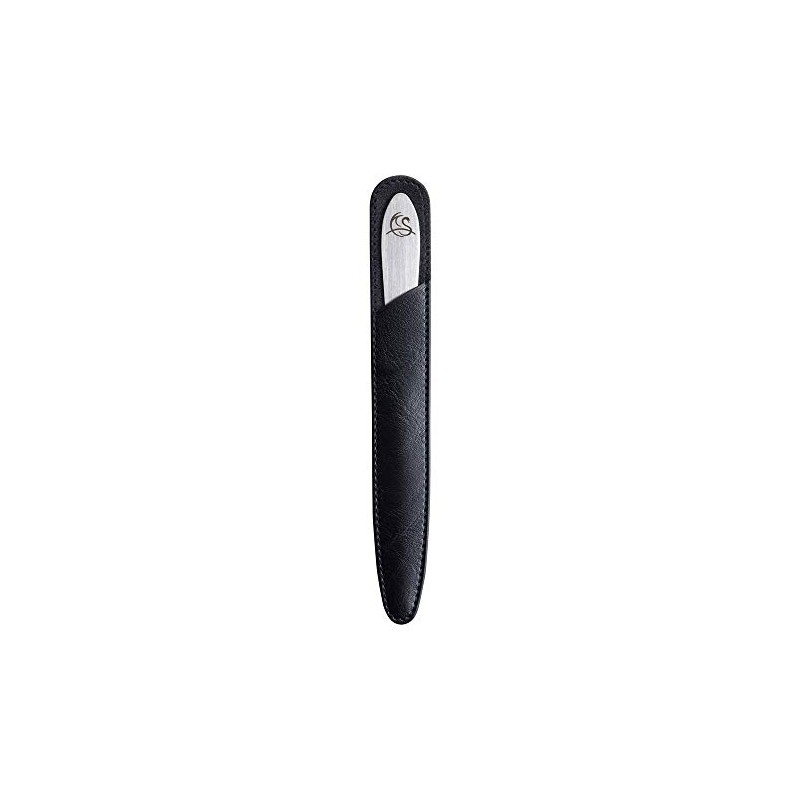Handsawa File Nail File Shiny Case Black