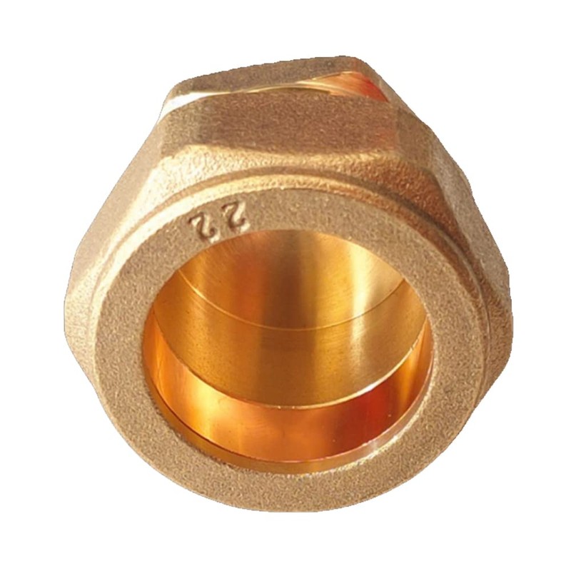 Brass Tube Compression Fitting, Compression Stop End Cap Copper Compression