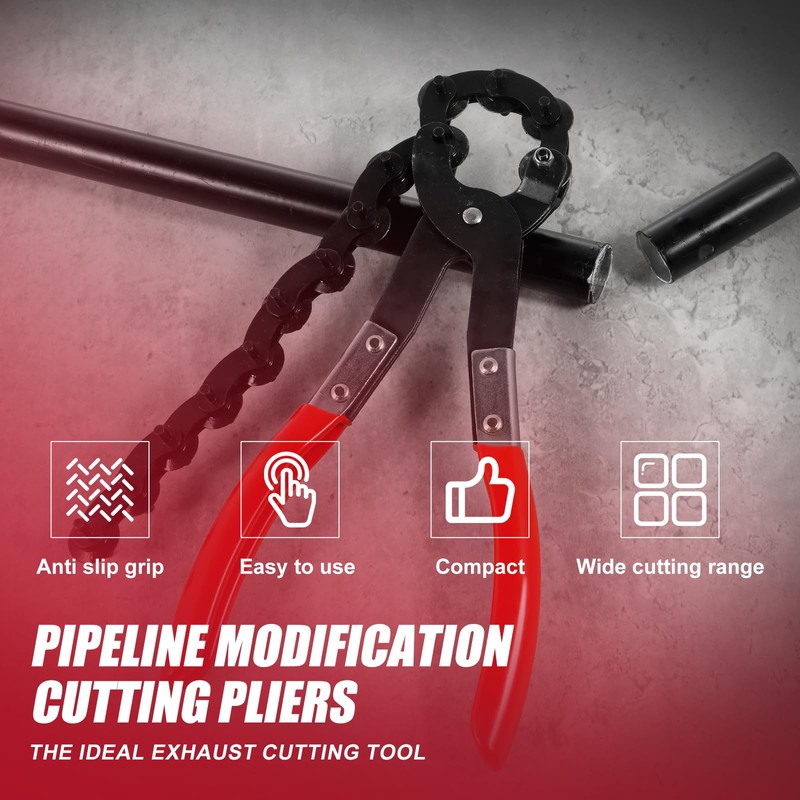 Exhaust Pipe Cutter Tool with Nonslip Handle Cuts 3/4" to