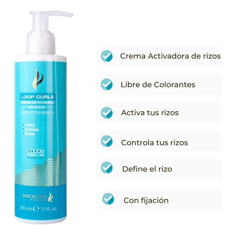 Kit Hidratante, especial para cabello rizado y ondulado, Barcelona Pharma