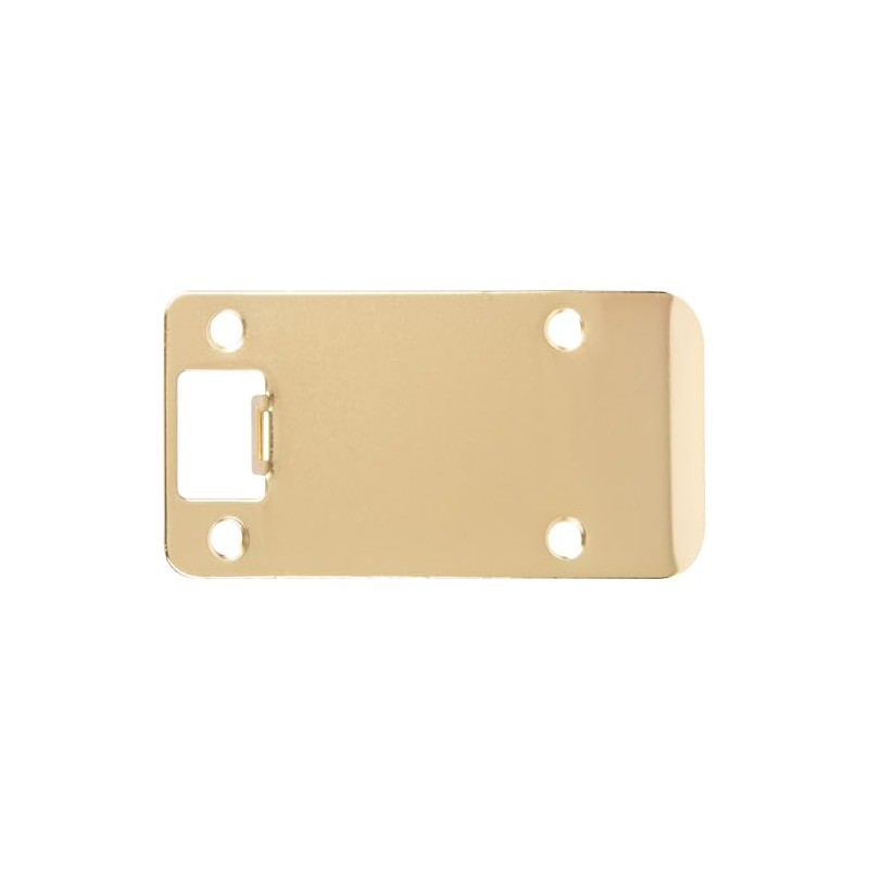 Round Corner Extended Lip Strike Plate, 2-1/4" x 4", (4-1/2"