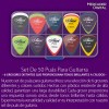 Mercader Digital Set 50 Púas Plumillas Picks Guitarra Bajo Docerola