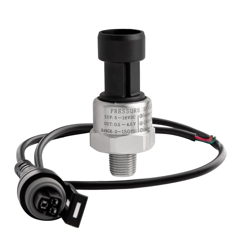 Ronybuy 150 Psi Fuel Oil Pressure Transducer Sensor Sender 1/8"