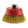 65mm Wire Cup Brush Wheel For Angle Grinder Crimped Brass