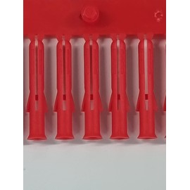 Greened House Wall Plug (96 Pack) Brown 7 x 42mm or Red 5.5 x 34mm Type Universal Screw Fixing (RED 5.5 x 34mm)