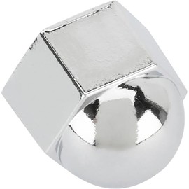 Speedway Motors Chrome Acorn Nut Covers for Flathead Intake Manifold, Cast Aluminum Snap-On Caps for 9/16 Inch Wrench Size Nuts, Sold as a 20 Piece Set