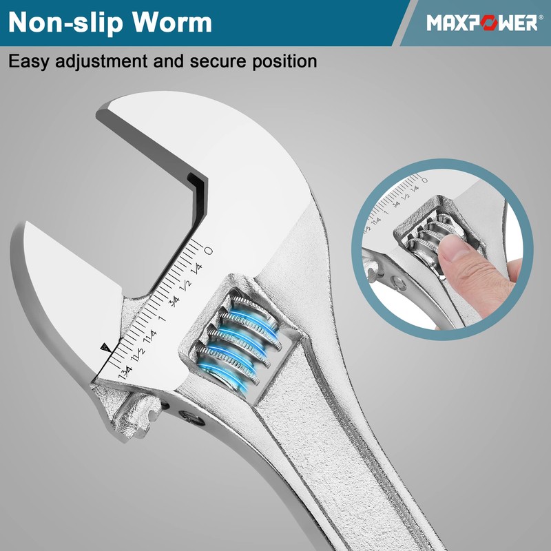 MAXPOWER Adjustable Wrench 15 inch