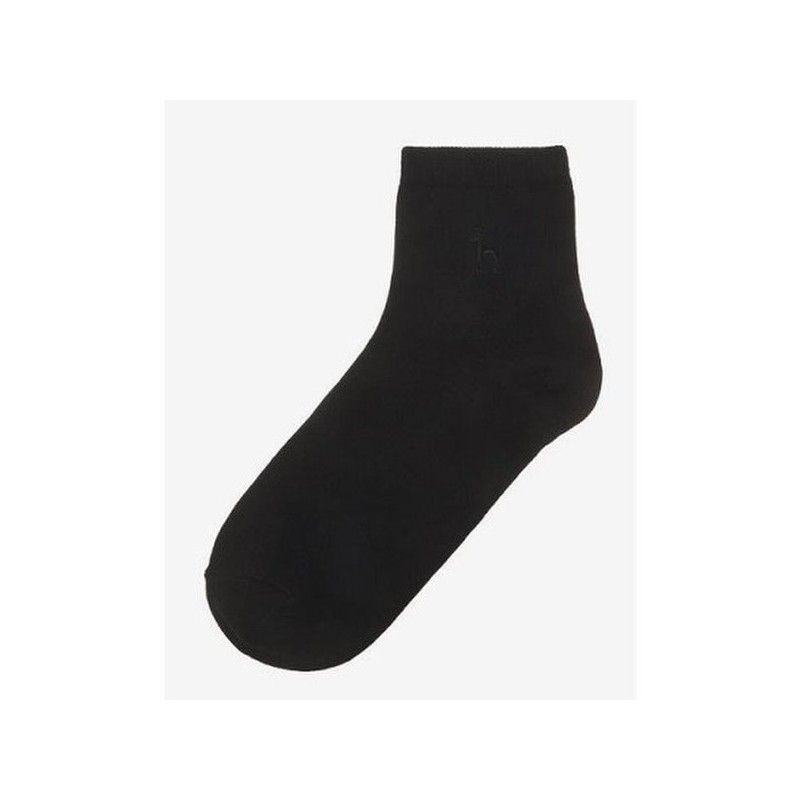 Hazzys (대구신세계)블랙 퍼피자수 면 단목양말3종세트 HISS5E220BK (Daegu Shinsegae) Black Puppy