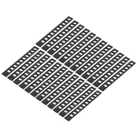 PATIKIL 24Pcs PP Universal Blade Edge Guard Cover, Blade Cutting Edge Sleeve of 7" Blade Cover for Kitchen, Dining Room, Black