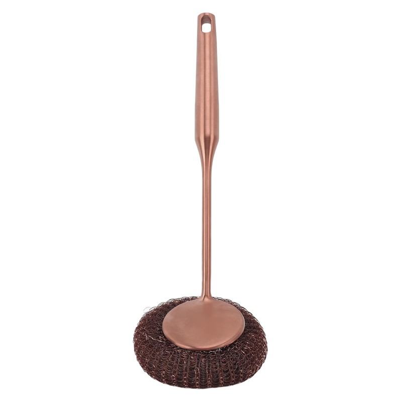 Long Handle Steel Wool Scrubber Deep Clean Rustproof Stainless Steel