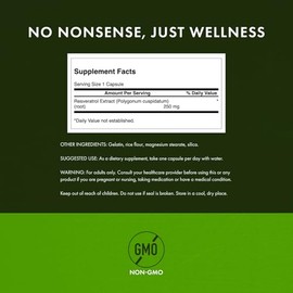 Swanson Resveratrol - Higher Potency 250 mg 30 Caps (3 Pack)