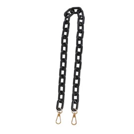 Operitacx 1Stk hängende Kette Punk-Taschen Stifte Teller Retro-Brieftasche Steingut taschengurt taschenband Bag Chain Acrylkette mit Schnallen Acrylkette zum Selbermachen Zinklegierung Black