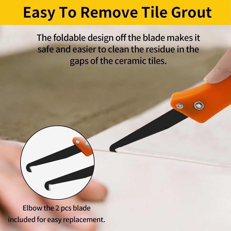 12 Pcs Pro Grout Scraping Rake Tool, Grout Rake with