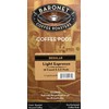 Baronet Coffee Single Espresso Light ESE Pods, 54 Count, 2.0
