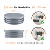 EMFA Round plug cover cap plastic lamellar plug