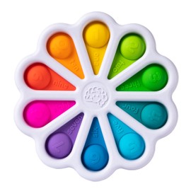 Fat Brain Toys Dimpl Digits Toddler Toys, Popping Number Learning Sensory Preschool Toy for 2 Years+, Bilingual Spanish and English Fidget Toys