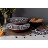 NUTS NULD12 Bowl Cover, Black Stripe, Set of 3, Tableware