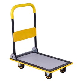 Casart Rolling Platform Cart, Folding Flatbed Cart for Heavy Loading, 330 Weight Capacity