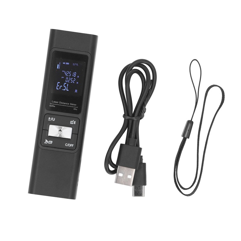Portable Distance Meter USB Charging Electronic Rangefinder Handheld Distance Measuring